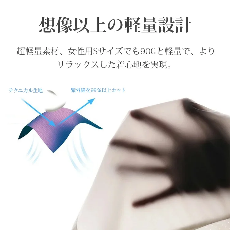 【UPF50+UVパーカー】男女兼用の薄手の日焼け止めパーカー（免税）