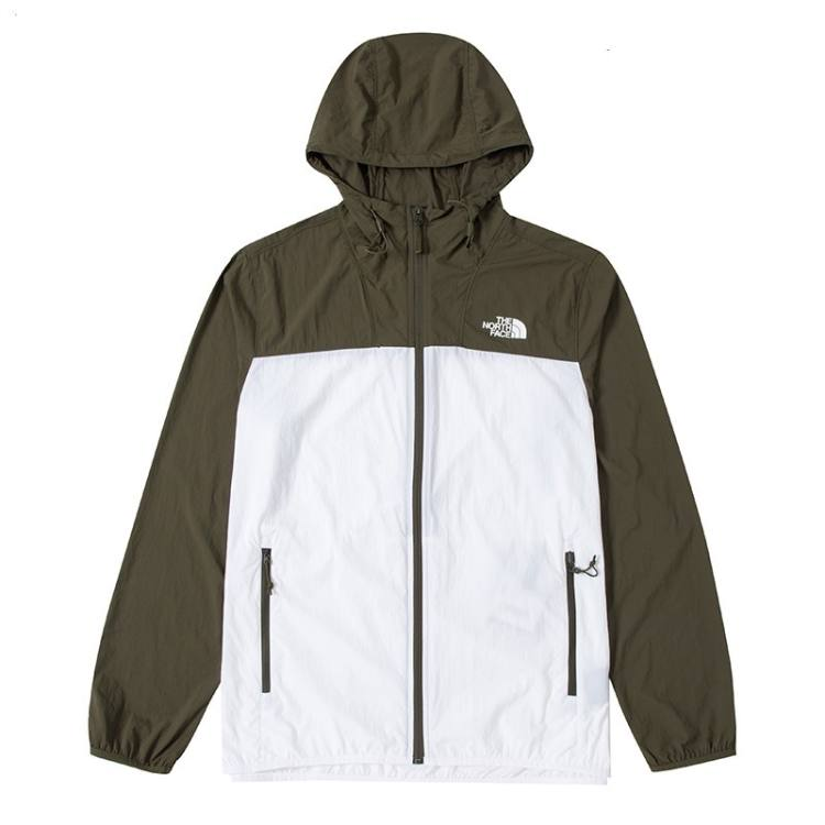 【The North Face】男性と女性の 2023 新しい夏の古典的なファッション薄氷シルク日焼け止め服