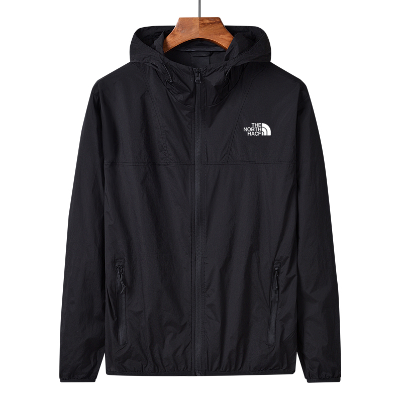 【The North Face】男性と女性の 2023 新しい夏の古典的なファッション薄氷シルク日焼け止め服