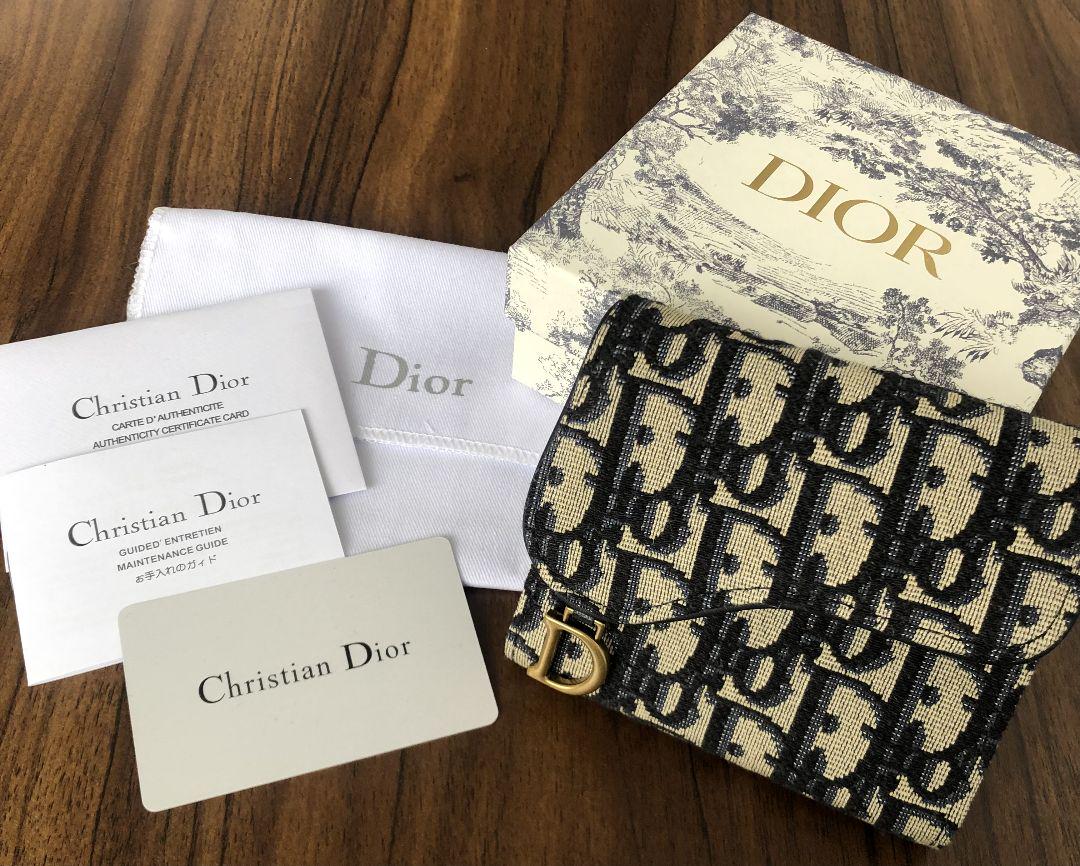 【DIOR】【すぐ届く】【送料無料】【代金引換】国内発送 ディオール SADDLE コンパクトウォレット 財布【財布】