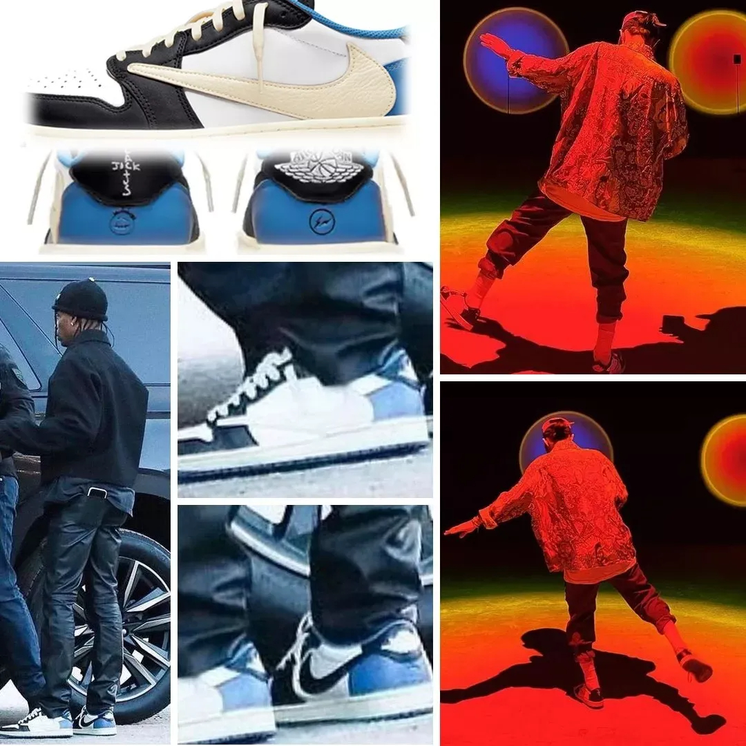 トラビススコットxナイキエアジョーダン1 ローカット「ミリタリーブルー」Travis Scott x Nike Air Jordan 1 Low 