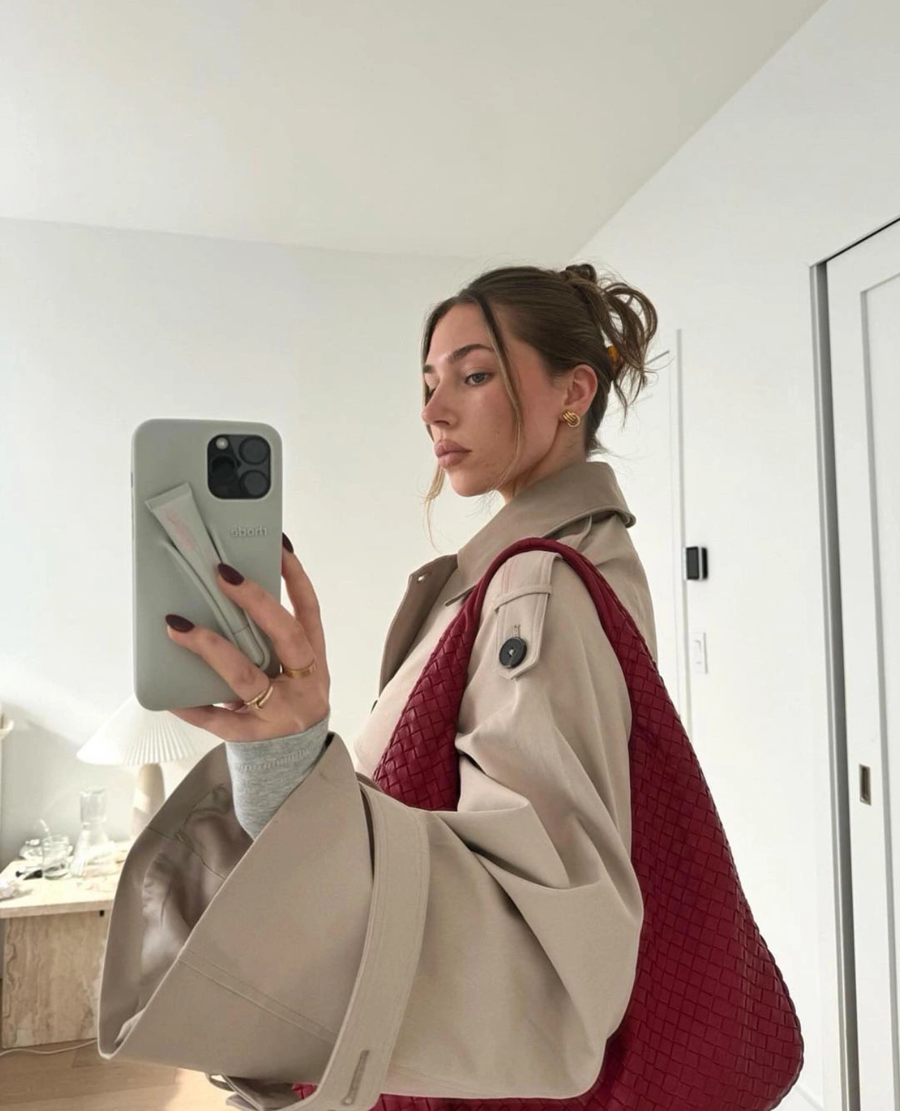 Hailey ヘイリー Kendou 同じスタイルのリップケース リップグロス ポータブル iPhone ケース